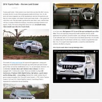 Постинг статьи &quot;2016 Toyota Prado &ndash; the new Land Cruiser&quot;