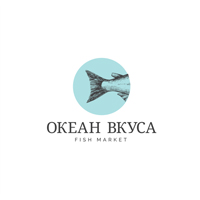 Логотип сети фирменных магазинов морепродуктов &quot;Океан вкуса&quot;