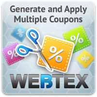 Generate and Apply Multiple Coupons (Extension for Magento)