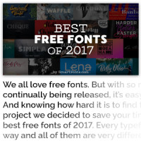 Best Free Fonts of 2017